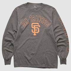 San Francisco Giants MLB 2000s Long Sleeve T-shirt - Dark Heather Gray - Vintage - Fanatics Online