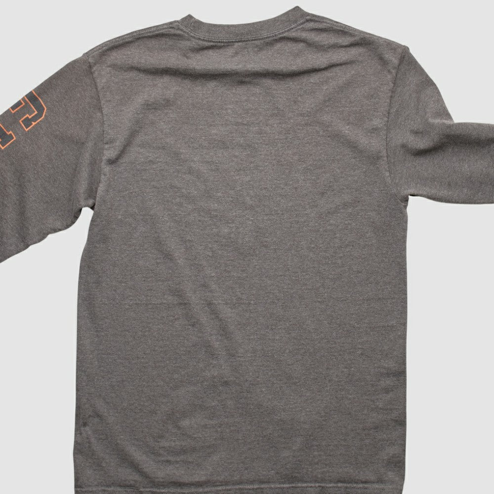 San Francisco Giants MLB 2000s Long Sleeve T-shirt - Dark Heather Gray - Vintage - Fanatics Online
