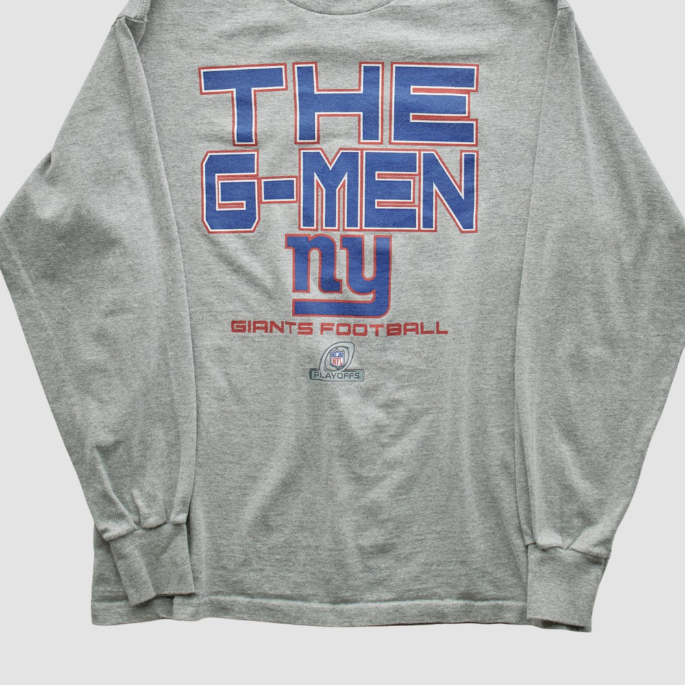 Fanatics New York Giants NFL 2010s Long Sleeve T-shirt Heather Gray Vintage
