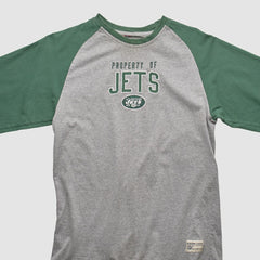 Fanatics New York Jets NFL 2000s Long Sleeve T-shirt Heather Gray Vintage