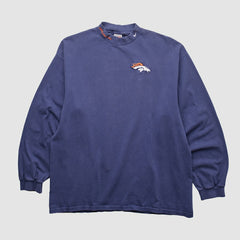 Fanatics Denver Broncos 90s Pullover Sweatshirt Navy Vintage