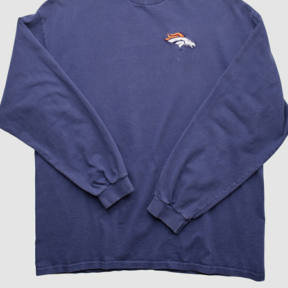 Fanatics Denver Broncos 90s Pullover Sweatshirt Navy Vintage
