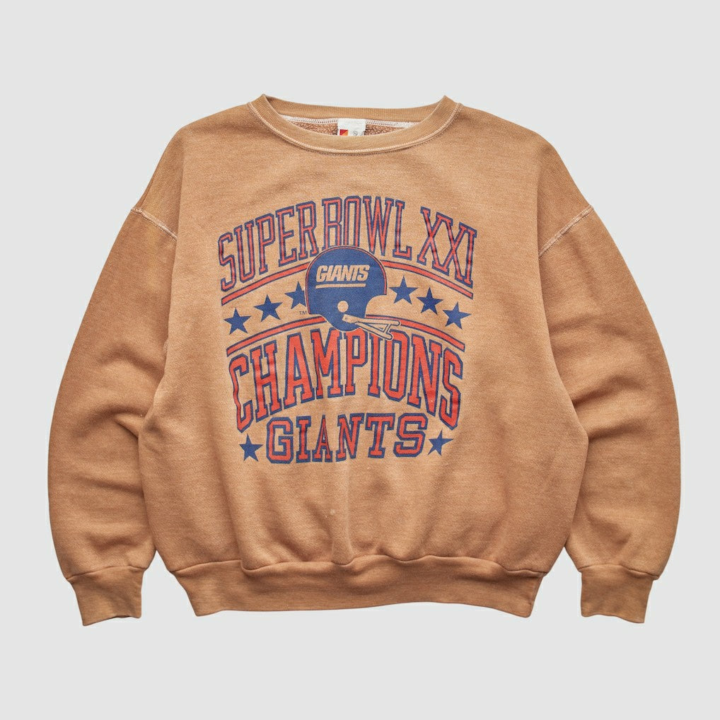 Fanatics New York Giants Signal 1987 Pullover Sweatshirt Tan Vintage