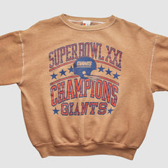 Fanatics New York Giants Signal 1987 Pullover Sweatshirt Tan Vintage