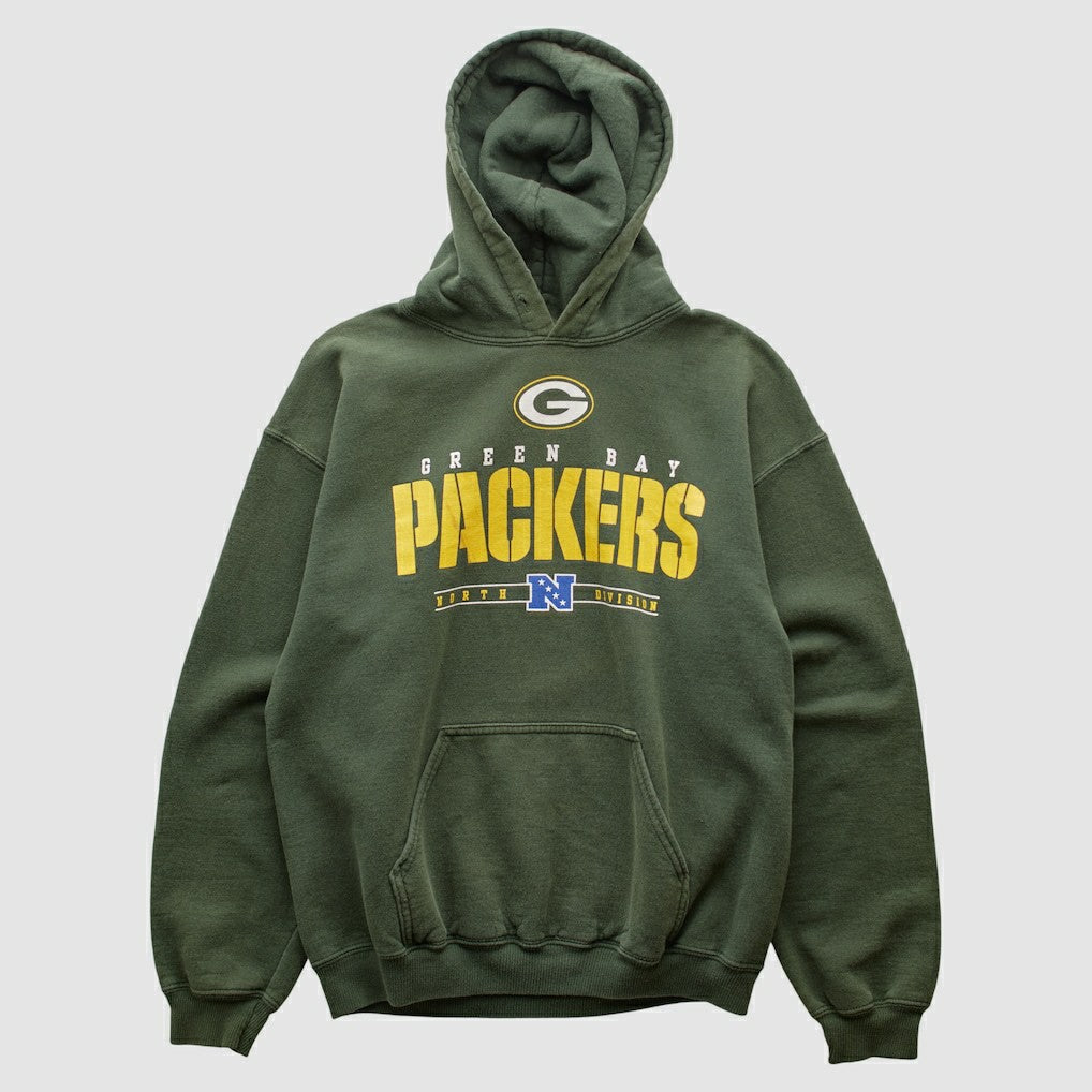 Fanatics Green Bay Packers NFL 2000s Hooded Pullover Sweatshirt Green Vintage