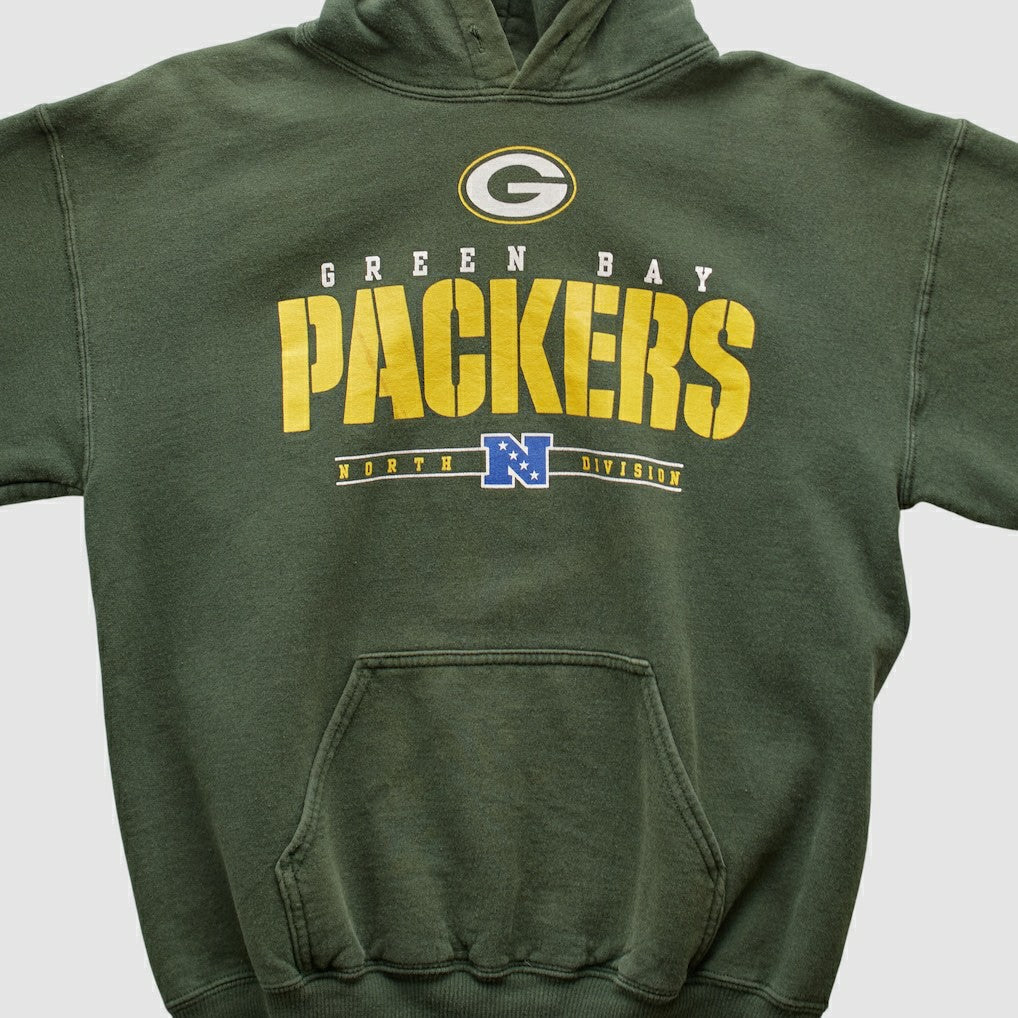 Fanatics Green Bay Packers NFL 2000s Hooded Pullover Sweatshirt Green Vintage