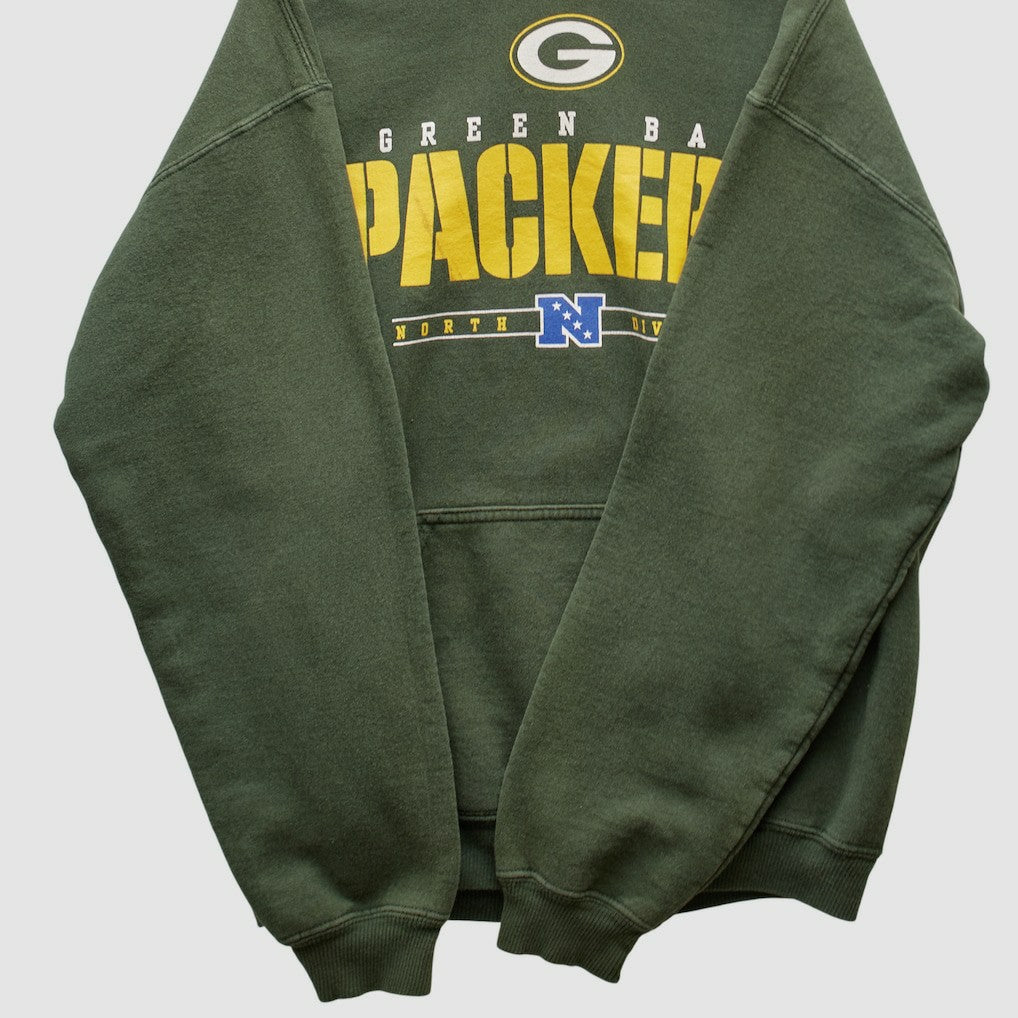 Fanatics Green Bay Packers NFL 2000s Hooded Pullover Sweatshirt Green Vintage