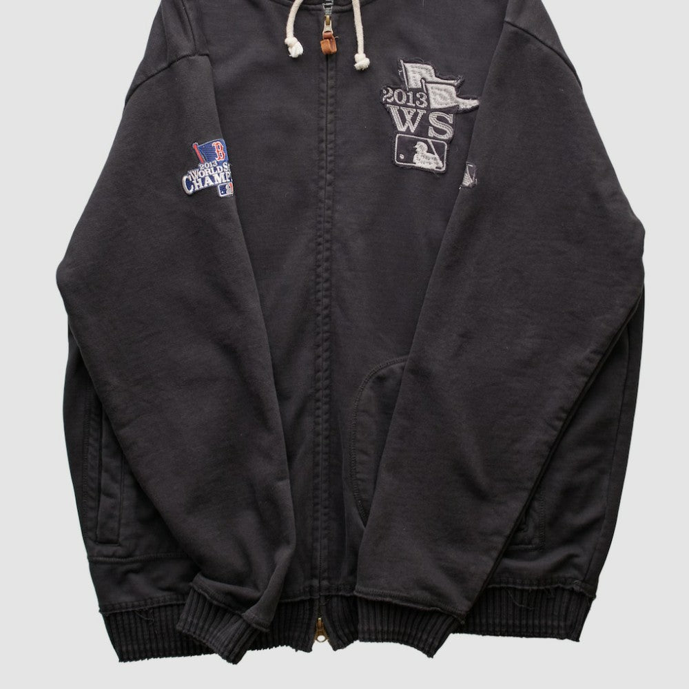 Boston Red Sox Majestic 2013 Hooded Full Zip Sweatshirt - Black - 2XVintage - Fanatics Lifestyle