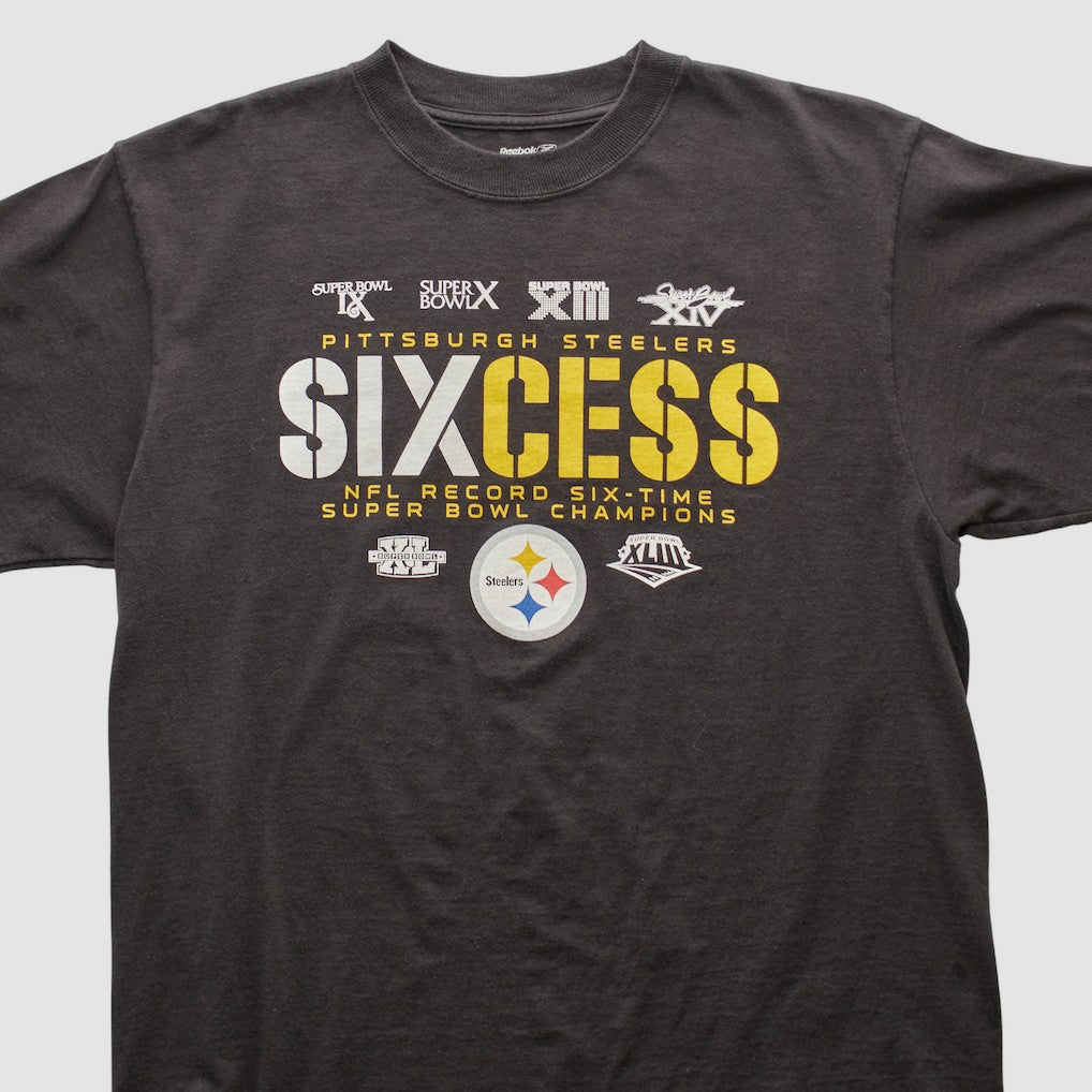Fanatics Pittsburgh Steelers Reebok 2009 T-shirt Black Vintage