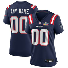 Nike New England Patriots Women's Super Bowl LX Patch Custom Game Jersey Navy