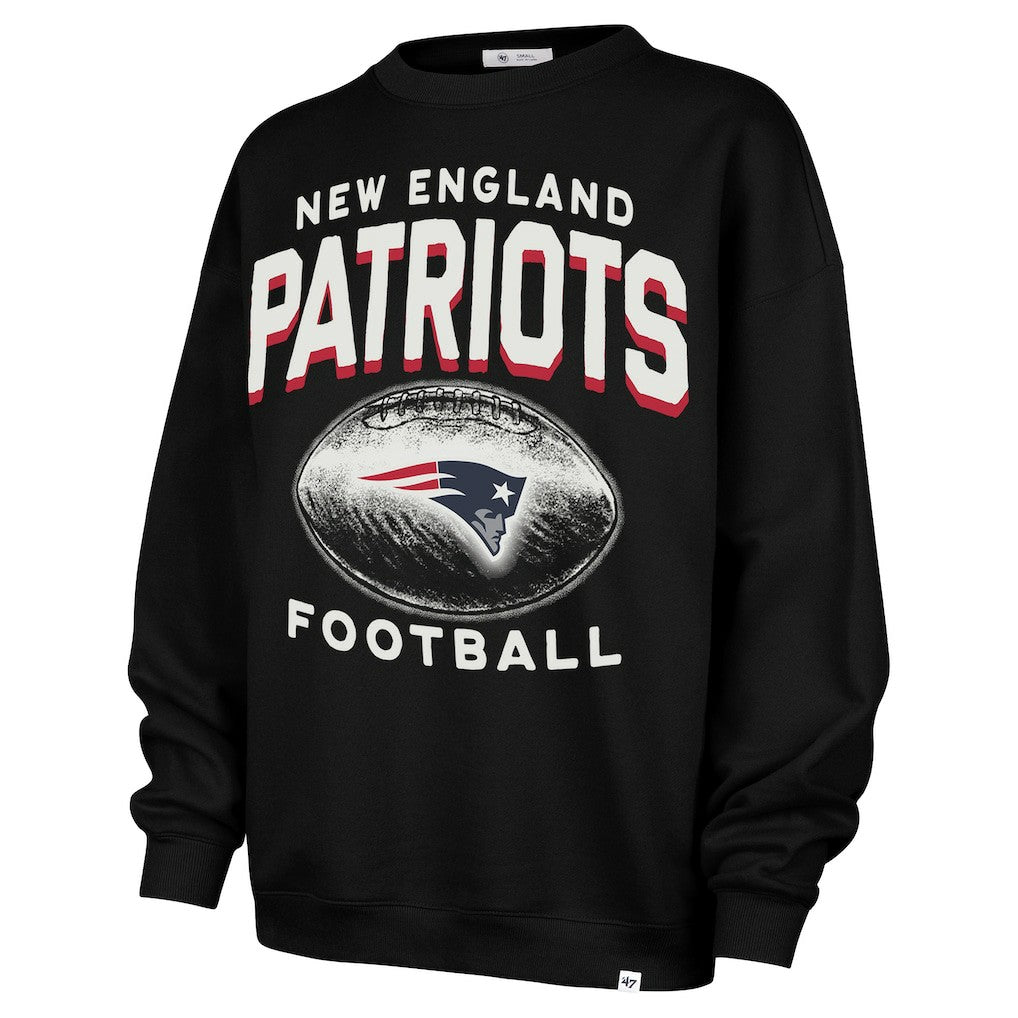 47 brand New England Patriots '47 Women's Arch Cloud Oversized Sweatshirt Black
