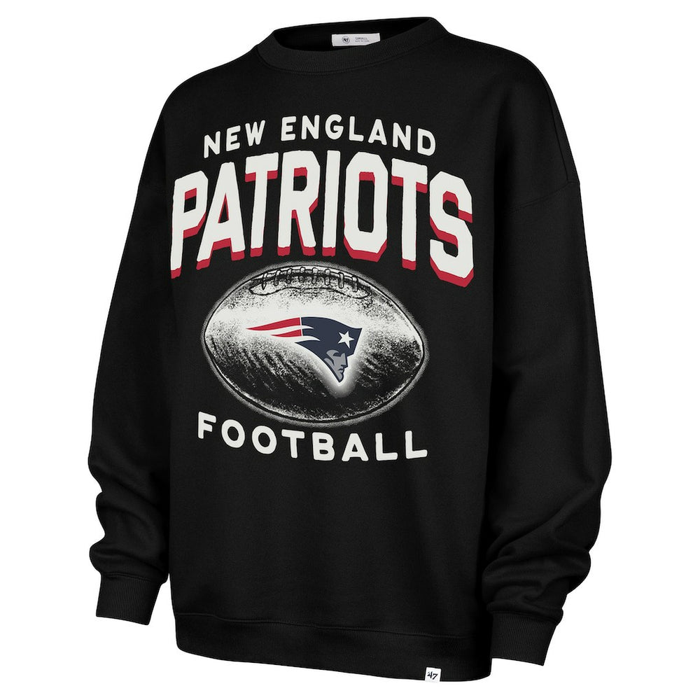 47 brand New England Patriots '47 Women's Arch Cloud Oversized Sweatshirt Black