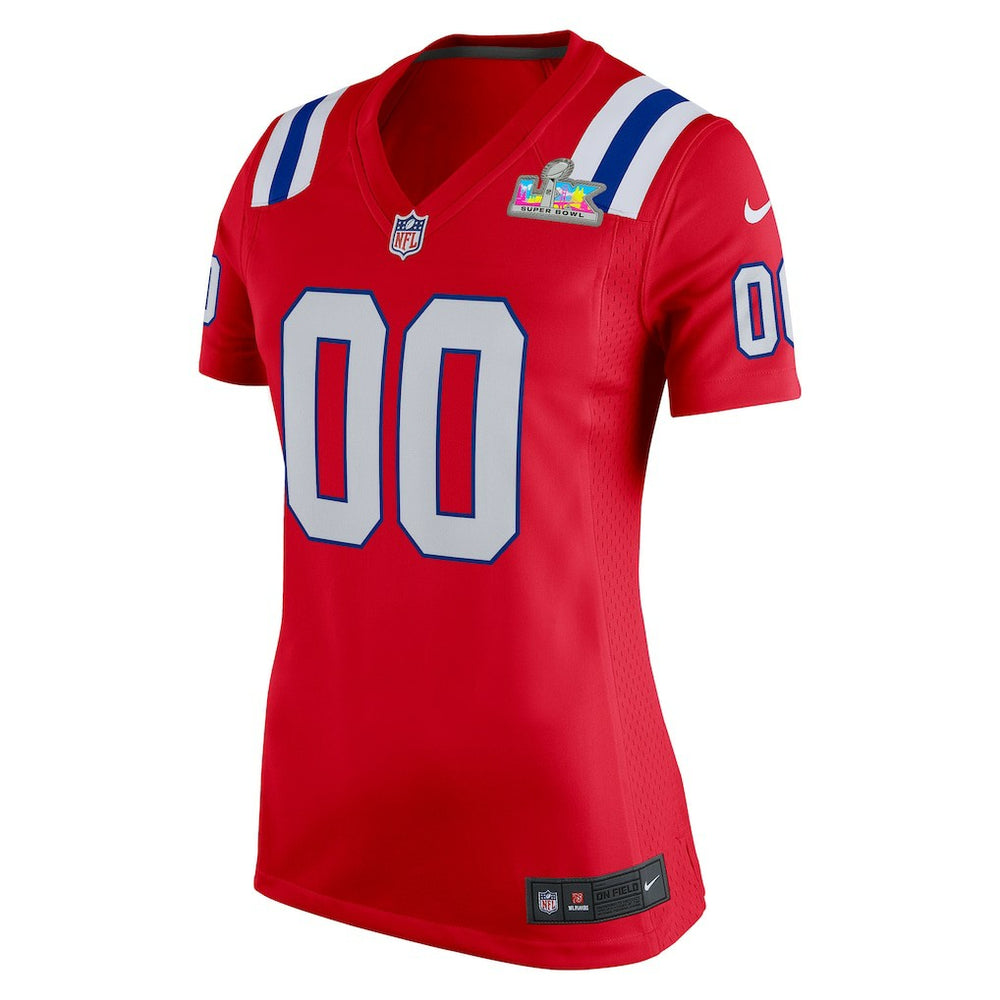 Nike New England Patriots Women's Super Bowl LX Patch Custom Game Jersey Red