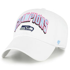 Seattle Seahawks '47 Super Bowl LX Champions Side Patch Clean Up Adjustable Hat White