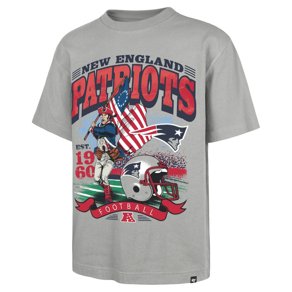 47 brand New England Patriots '47 Regional Foundation T-Shirt Gray