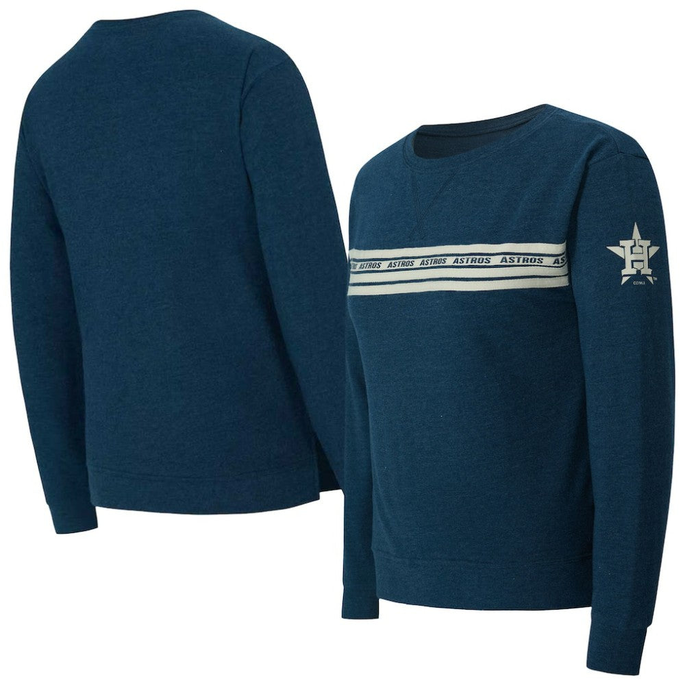 Houston Astros Concepts Sport Women's Birch French Terry Long Sleeve T-Shirt - Navy - MLB Sale