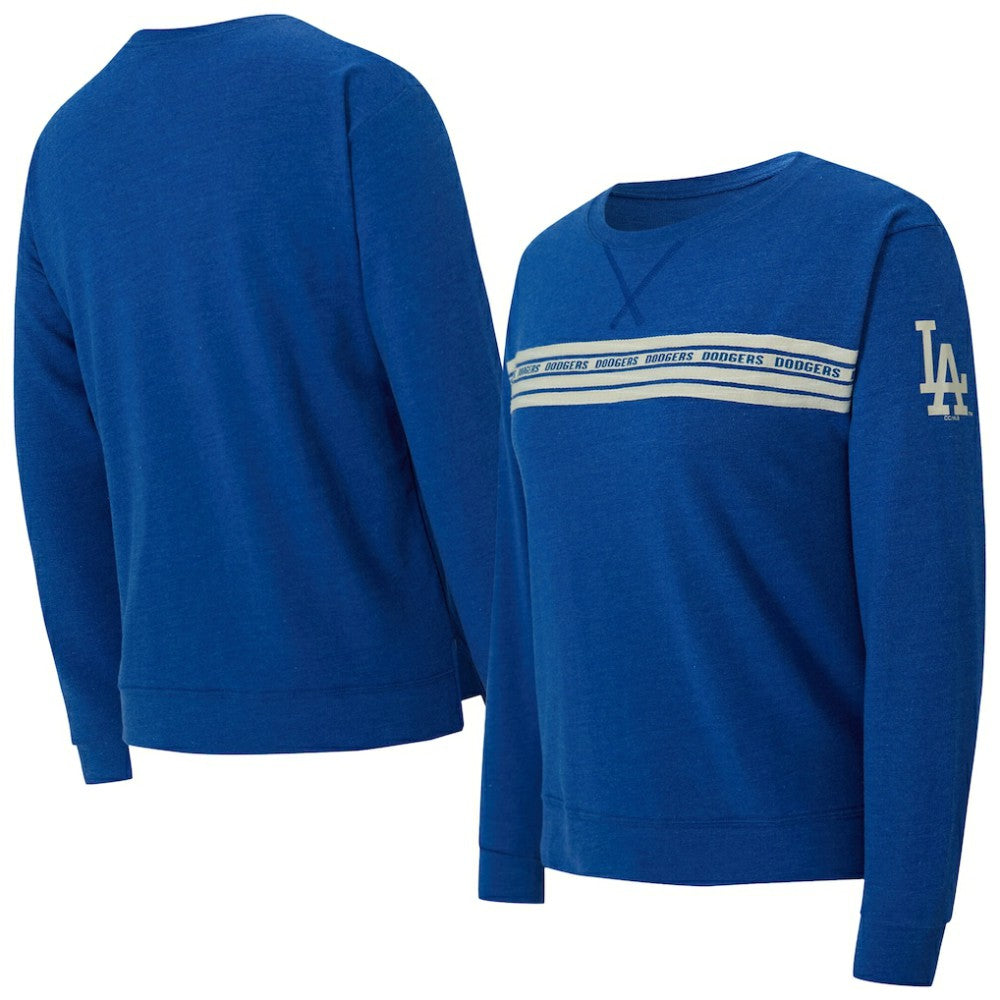 Los Angeles Dodgers Concepts Sport Women's Birch French Terry Long Sleeve T-Shirt - Royal - MLB Online