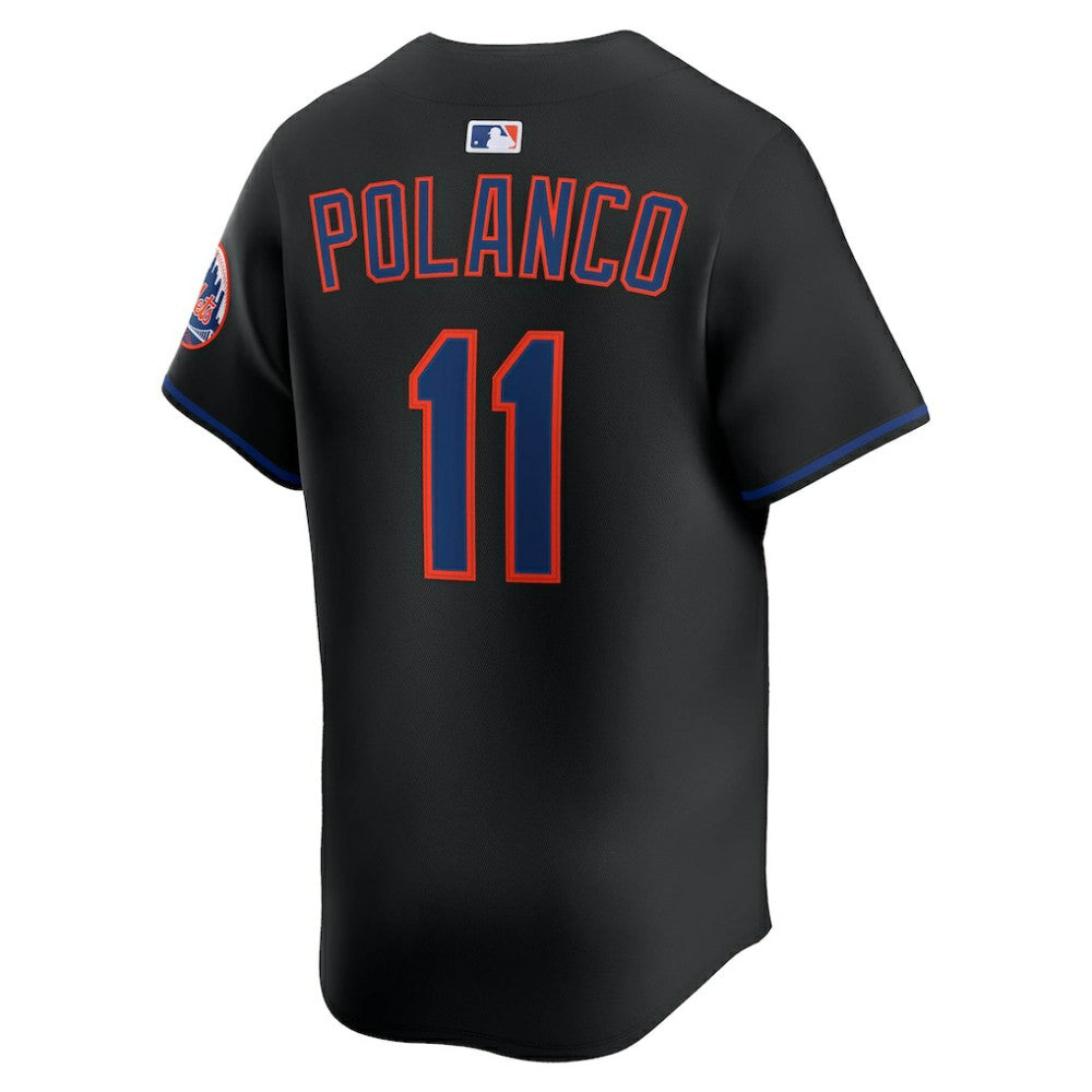 Jorge Polanco New York Mets Nike Alternate Limited Jersey - Black - Nike on Sale