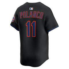 Jorge Polanco New York Mets Nike Alternate Limited Jersey - Black - Nike on Sale