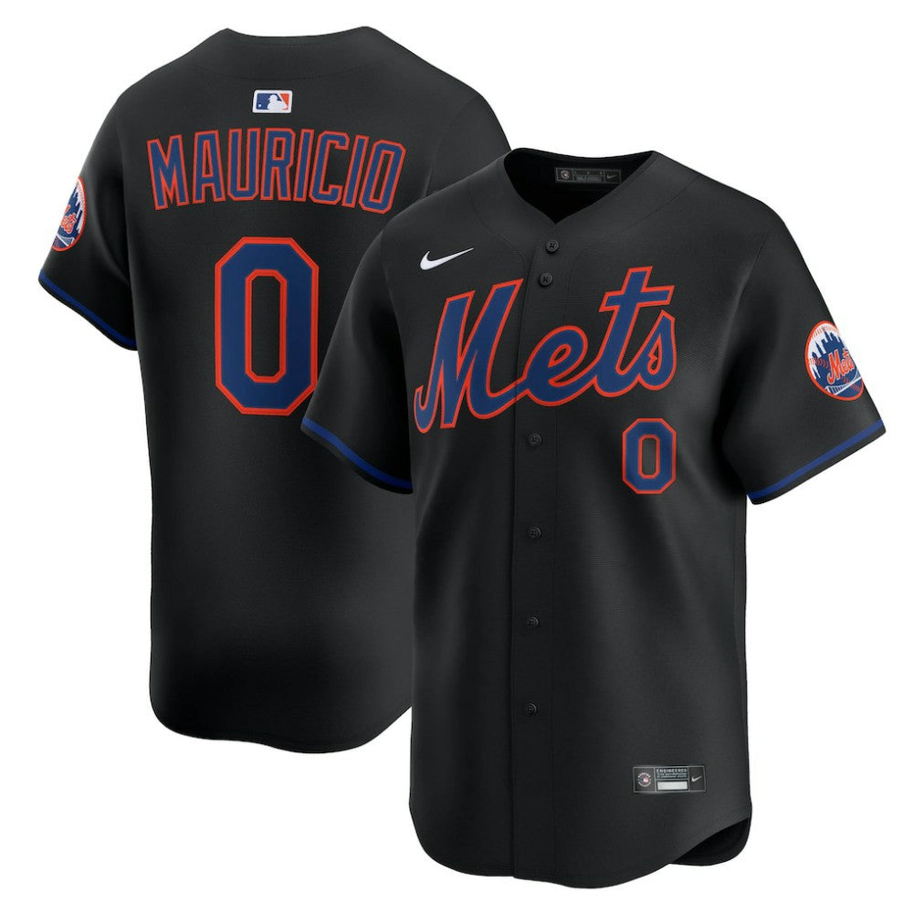 Ronny Mauricio New York Mets Nike Alternate Limited Jersey - Black - Nike Discount
