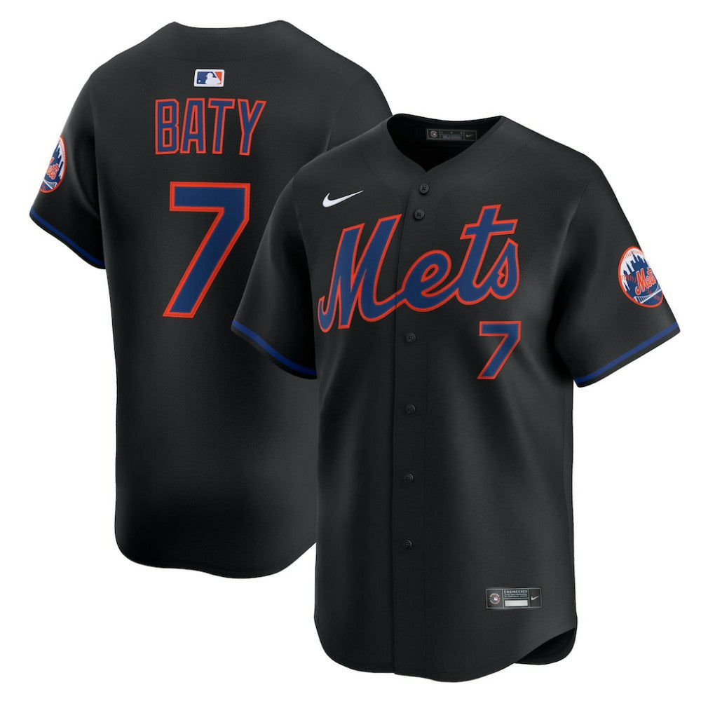 Brett Baty New York Mets Nike Alternate Limited Jersey - Black - Nike Lifestyle
