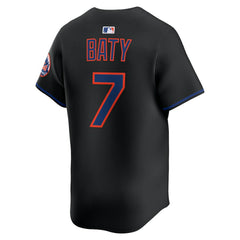 Brett Baty New York Mets Nike Alternate Limited Jersey - Black - Nike Lifestyle