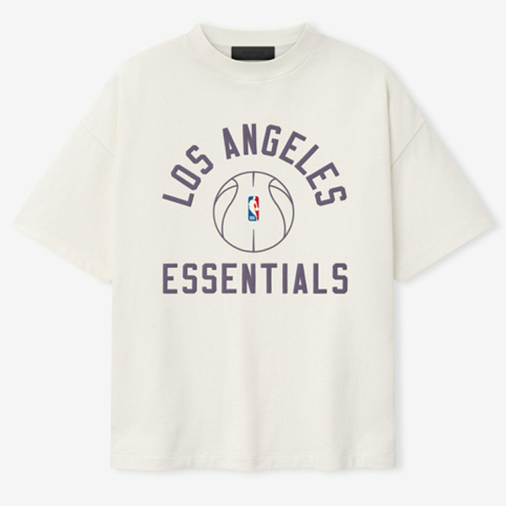 Los Angeles Lakers Fear of God x Barkley L. Hendricks Unisex 90's T-Shirt Cream