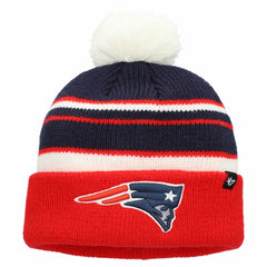 47 brand New England Patriots '47 Preschool Peewee Cuffed Knit Hat with Pom Red