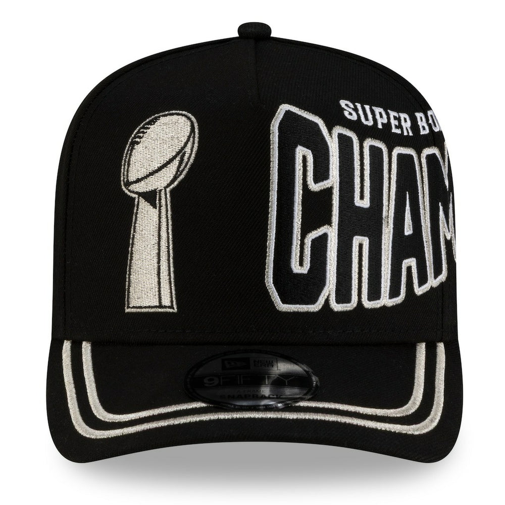 Seattle Seahawks New Era Super Bowl LX Champions Parade A-Frame 9FIFTY Snapback Hat Black