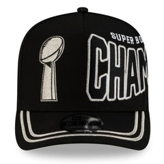 Seattle Seahawks New Era Super Bowl LX Champions Parade A-Frame 9FIFTY Snapback Hat Black