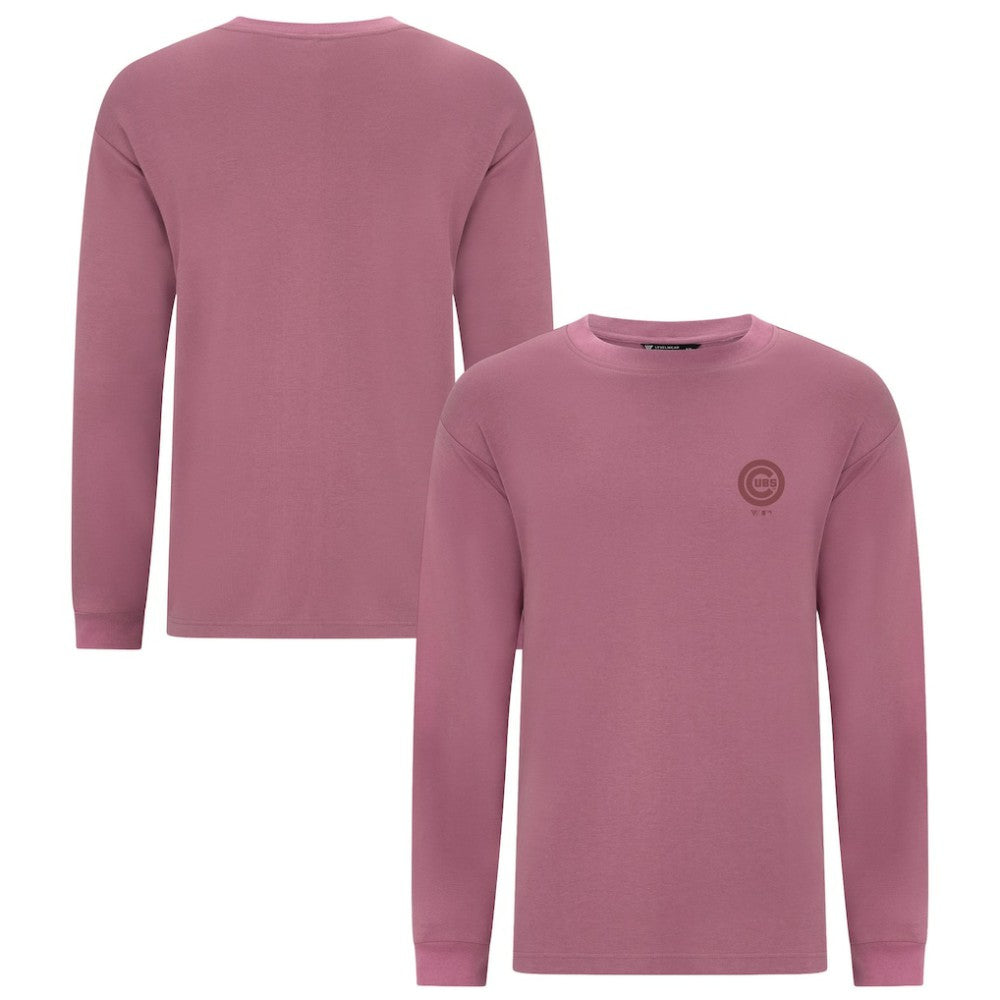 Chicago Cubs Levelwear Bridal Rose Luxe Signature Long Sleeve T-Shirt - Pink - MLB Online