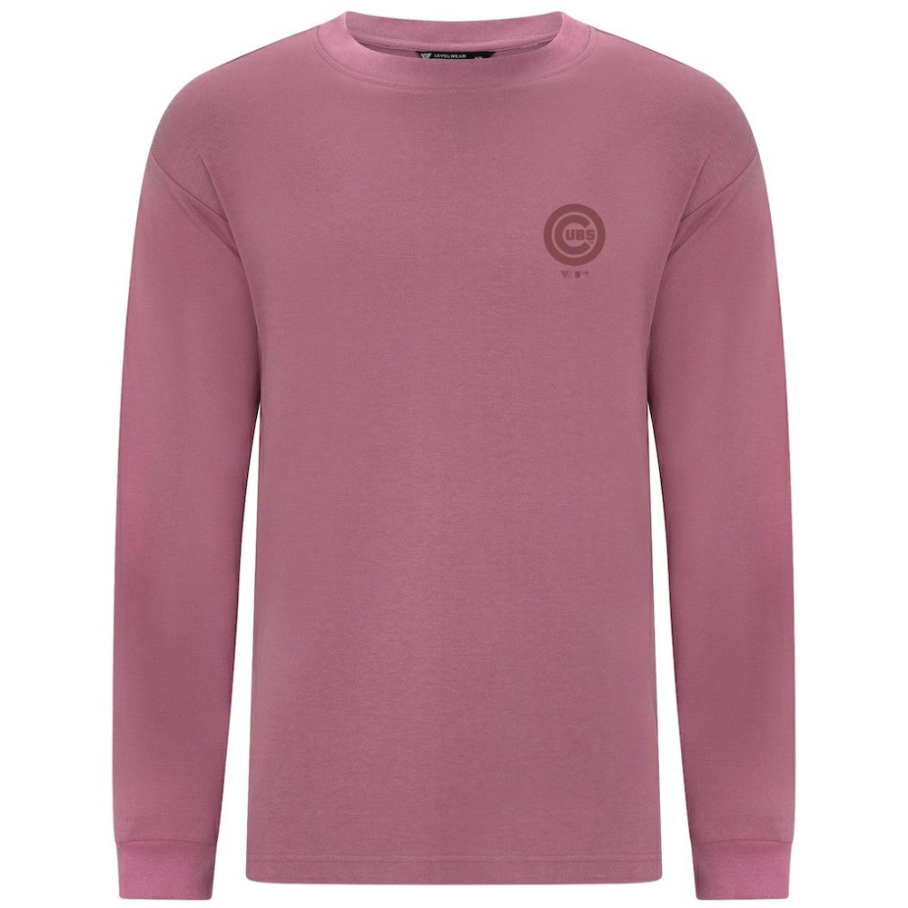 Chicago Cubs Levelwear Bridal Rose Luxe Signature Long Sleeve T-Shirt - Pink - MLB Online