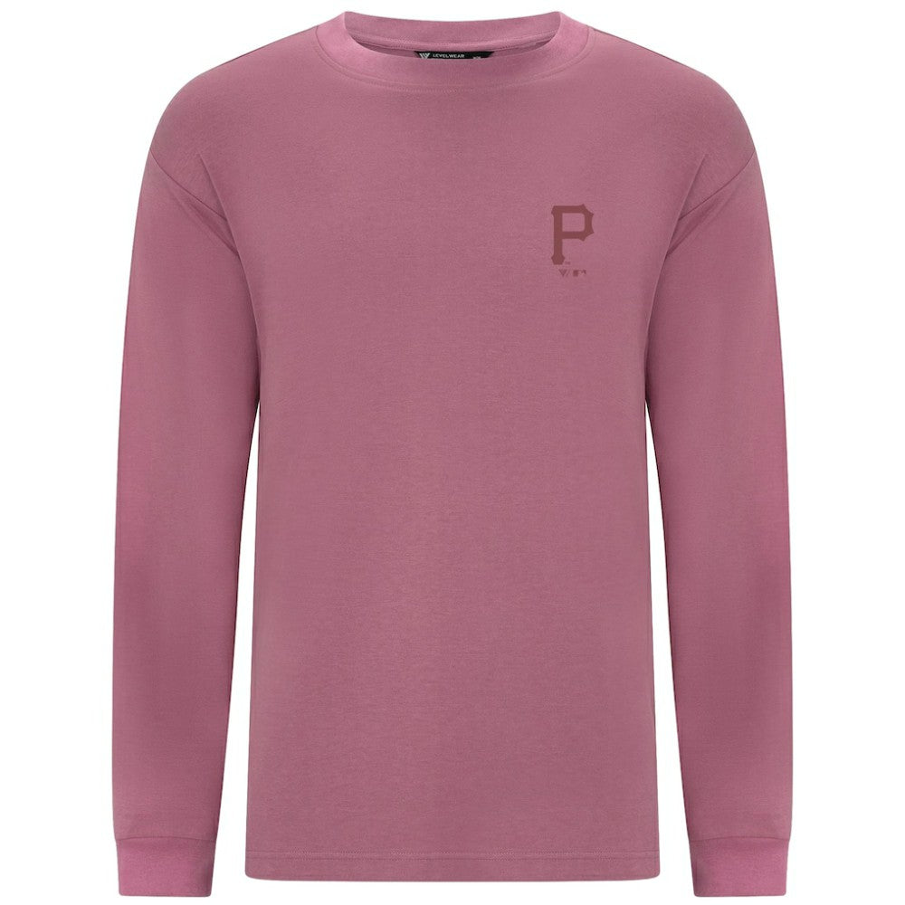 Pittsburgh Pirates Levelwear Bridal Rose Luxe Signature Long Sleeve T-Shirt - Pink - MLB Lifestyle