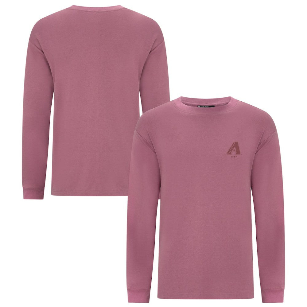 Arizona Diamondbacks Levelwear Bridal Rose Luxe Signature Long Sleeve T-Shirt - Pink - MLB Discount