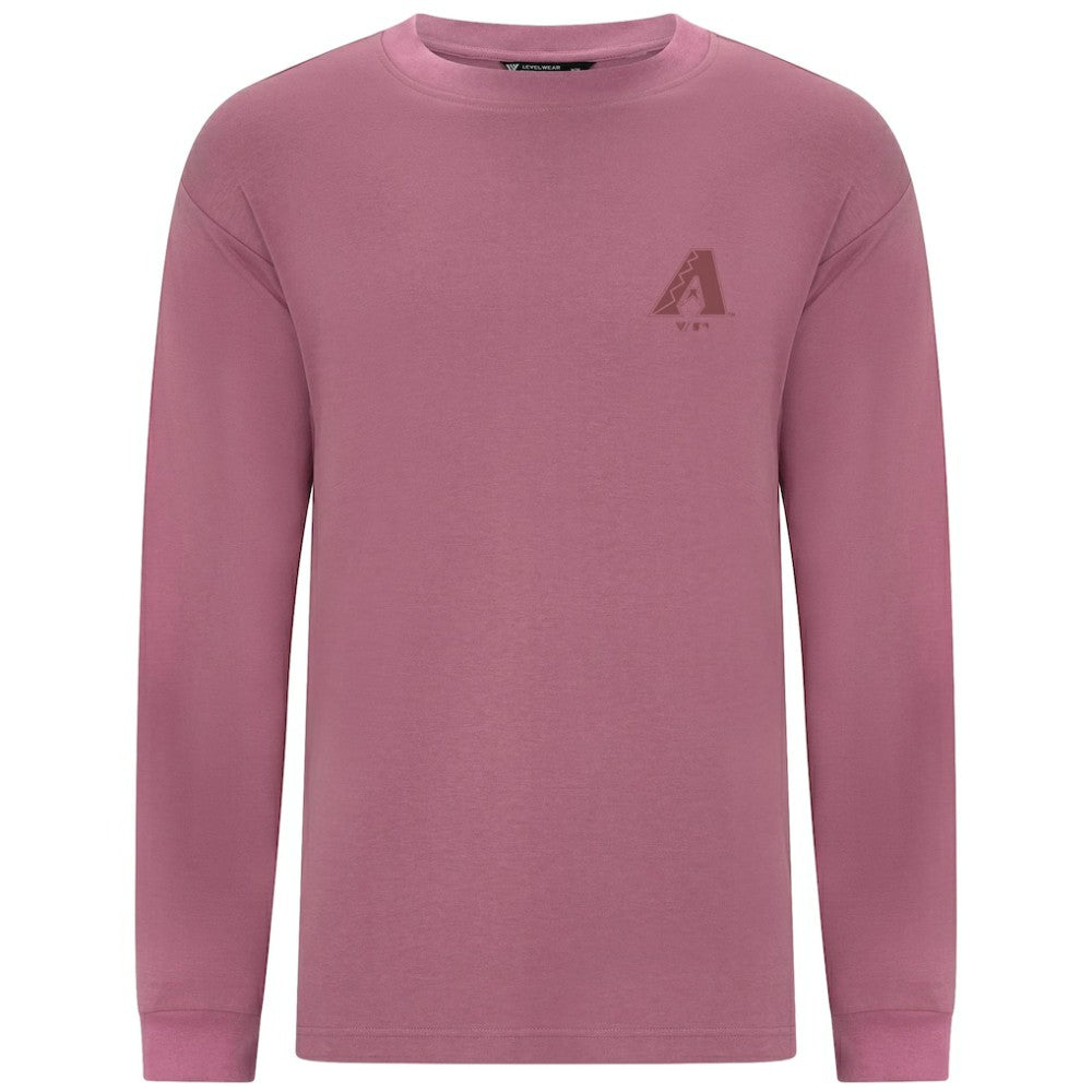 Arizona Diamondbacks Levelwear Bridal Rose Luxe Signature Long Sleeve T-Shirt - Pink - MLB Discount