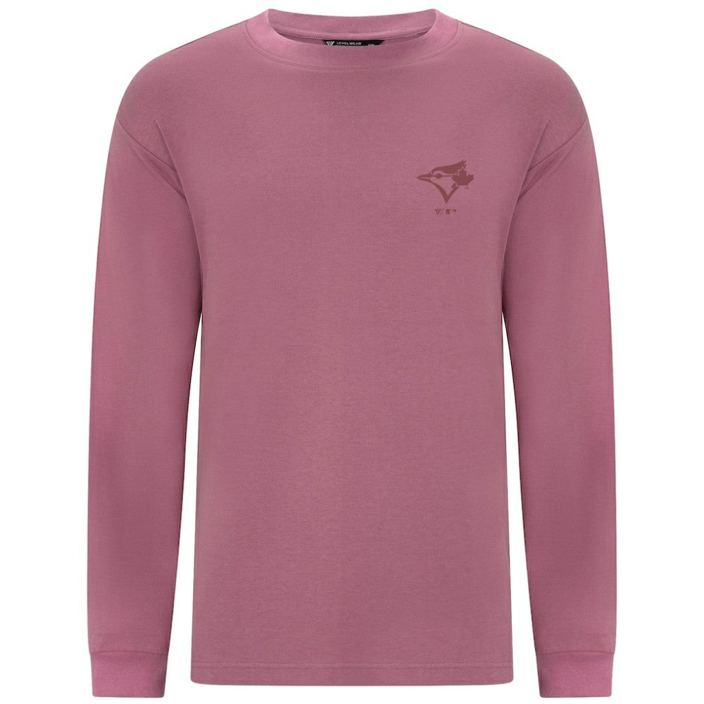 Toronto Blue Jays Levelwear Bridal Rose Luxe Signature Long Sleeve T-Shirt - Pink - MLB Online