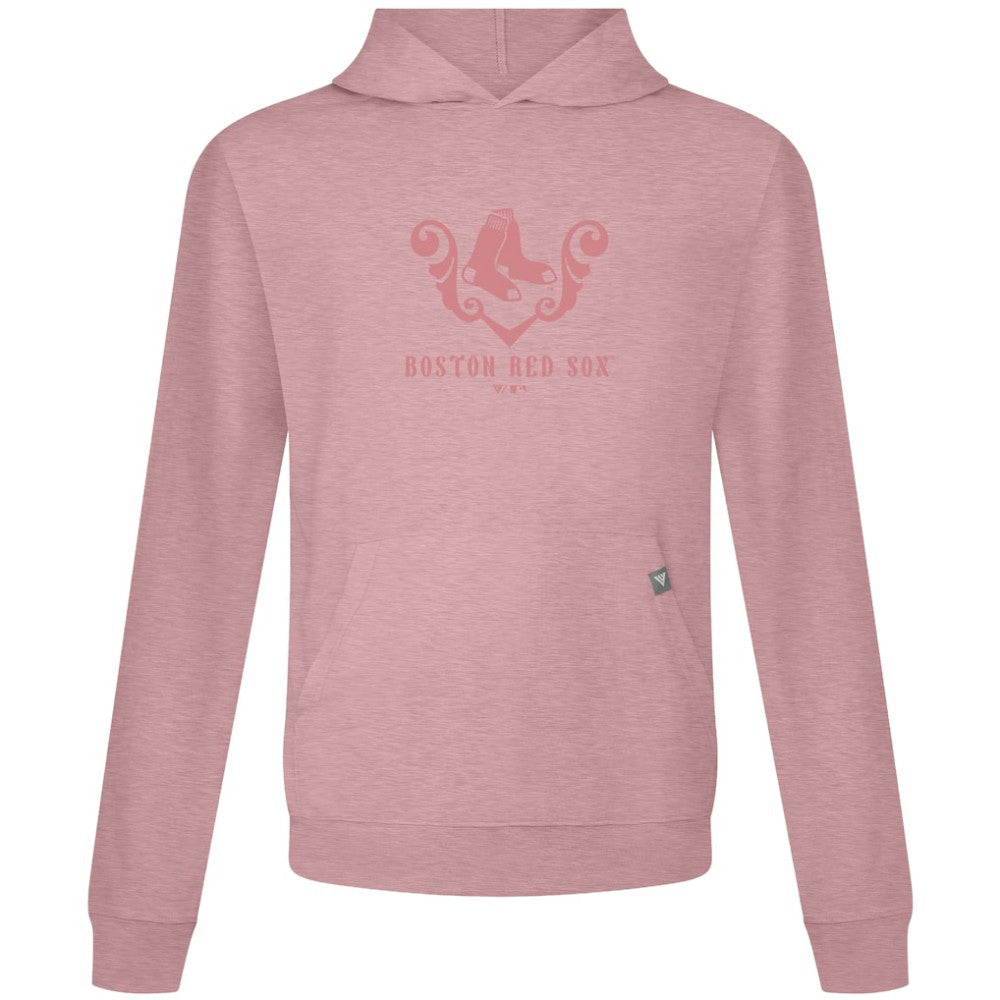 Boston Red Sox Levelwear Bridal Rose Relay Pullover Hoodie - Pink - MLB Lifestyle