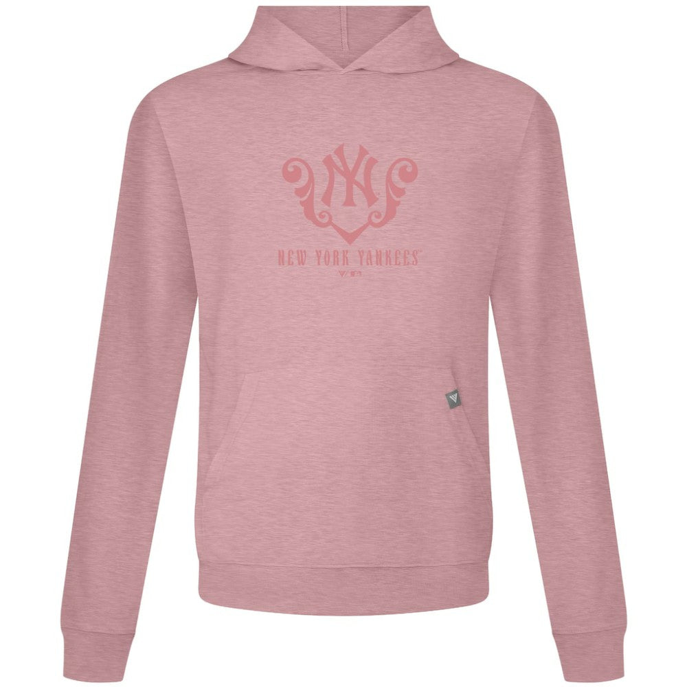 New York Yankees Levelwear Bridal Rose Relay Pullover Hoodie - Pink - MLB Discount