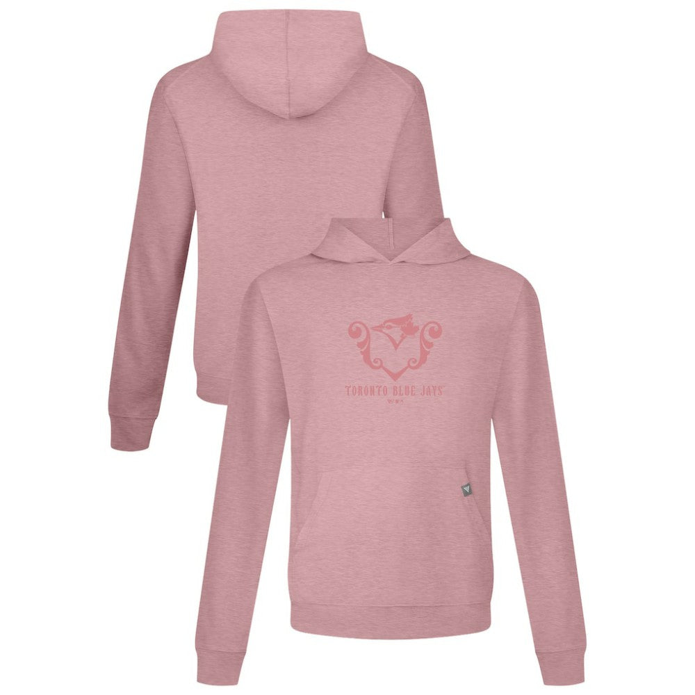 Toronto Blue Jays Levelwear Bridal Rose Relay Pullover Hoodie - Pink - MLB Discount