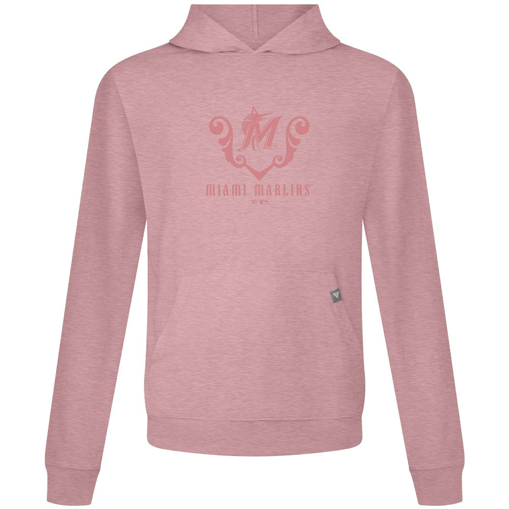 Miami Marlins Levelwear Bridal Rose Relay Pullover Hoodie - Pink - MLB Sale