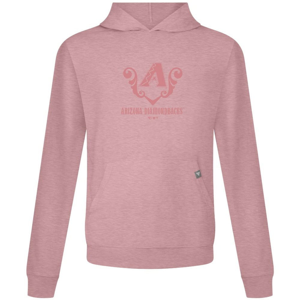 Arizona Diamondbacks Levelwear Bridal Rose Relay Pullover Hoodie - Pink - MLB Lifestyle
