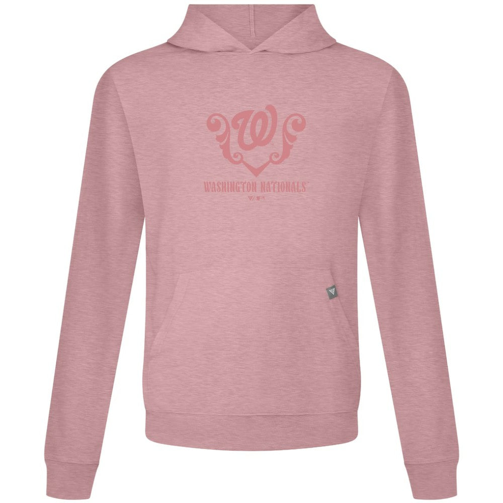 Washington Nationals Levelwear Bridal Rose Relay Pullover Hoodie - Pink - MLB Discount