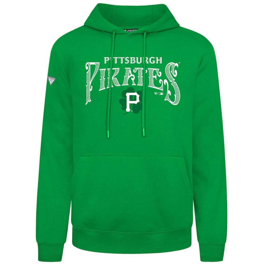 Pittsburgh Pirates Levelwear St. Patrick's Day Podium Hoodie - Green - MLB Online