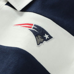 47 brand New England Patriots '47 Women's Clubhouse Hall Raven Rugby Long Sleeve T-Shirt Navy/White