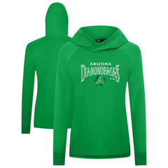 Arizona Diamondbacks Levelwear Women's St. Patrick's Day Slender Raglan Hoodie - Green - MLB Online