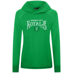 Kansas City Royals Levelwear Women's St. Patrick's Day Slender Raglan Hoodie - Green - MLB Sale