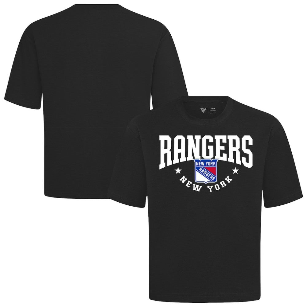 New York Rangers Levelwear Luxe Signature Knit T-Shirt - Black - NHL 203844146