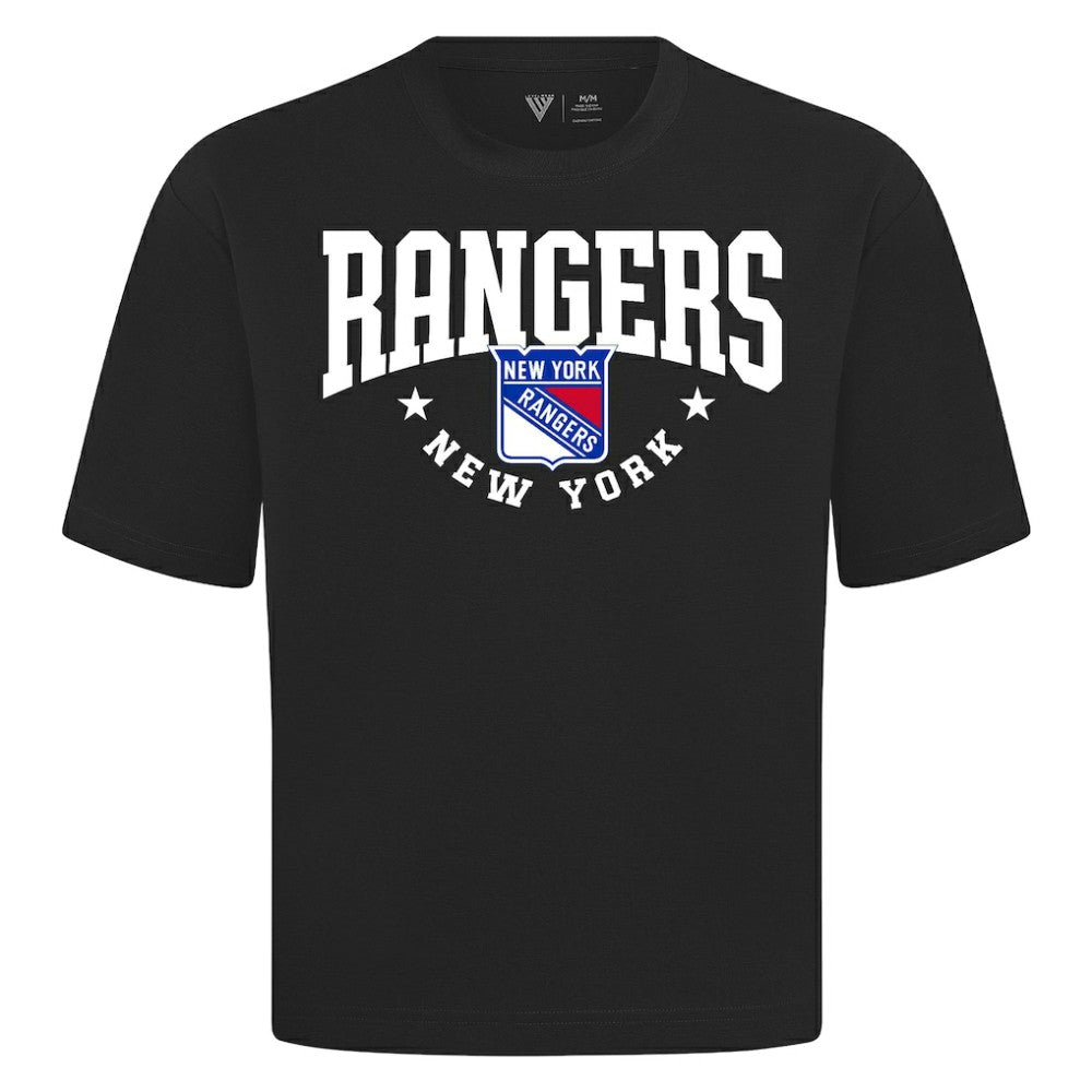 New York Rangers Levelwear Luxe Signature Knit T-Shirt - Black - NHL 203844146