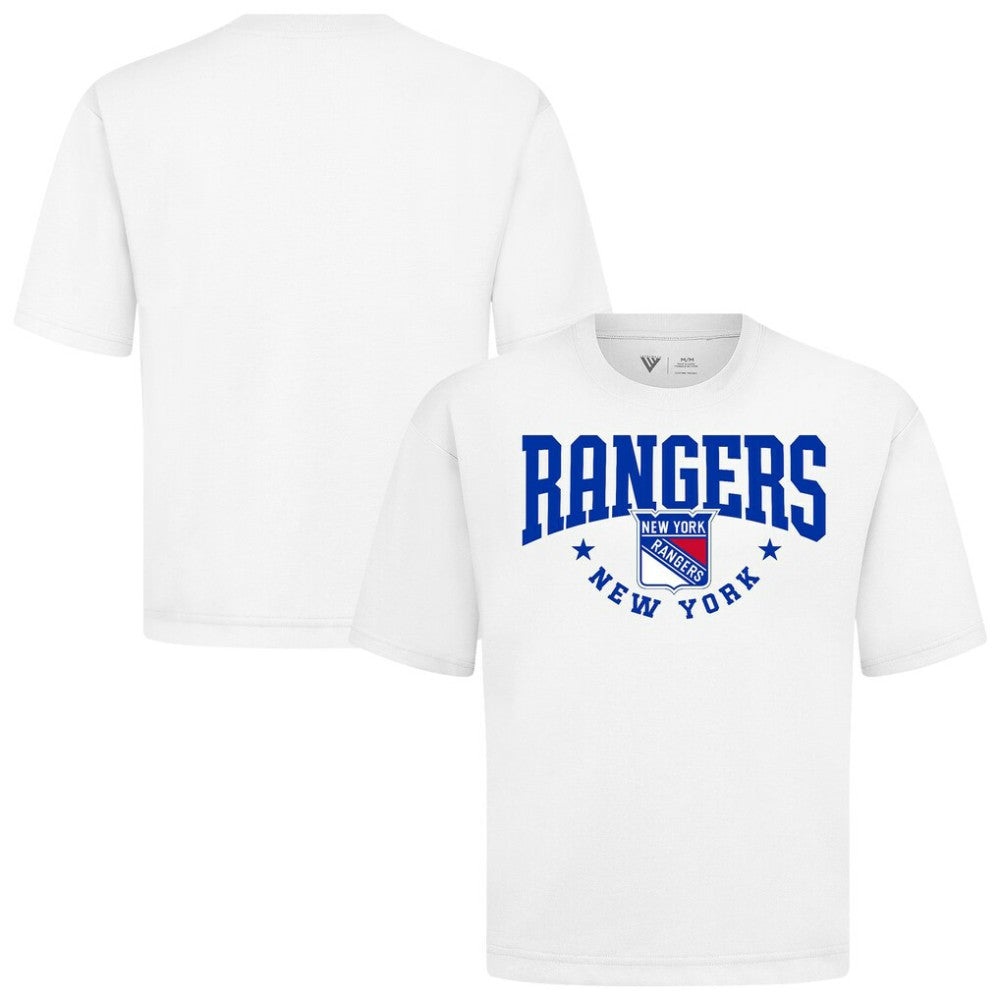 New York Rangers Levelwear Luxe Signature Knit T-Shirt - White - NHL 203844148