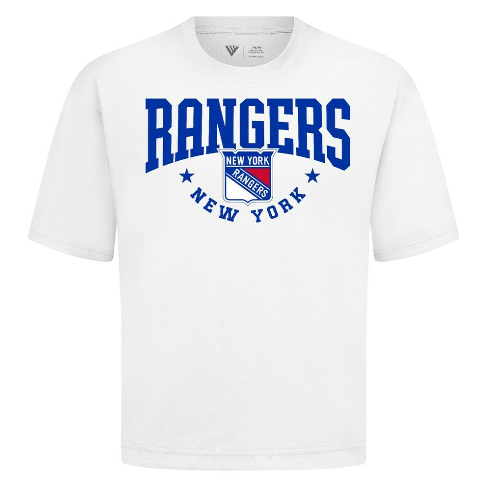 New York Rangers Levelwear Luxe Signature Knit T-Shirt - White - NHL 203844148